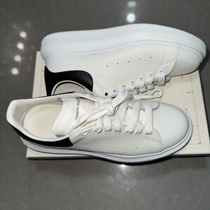 White and black Alexander McQueen sneakers